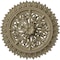 Ekena Millwork Lariah Ceiling Medallion (Fits Canopies up to 1 3/8"), 24 3/4"OD 1 3/8"ID x 3 1/4"P, Gobi Desert CM24LAGDF - alternate 1